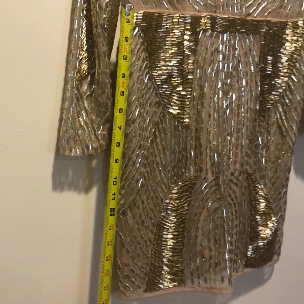ASOS Gold Beaded Dress - Picture 8 of 8